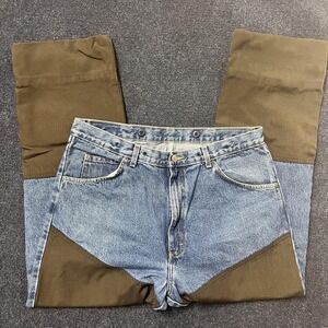 Wrangler ProGear Jeans Mens 36x29 Blue Denim Hunting Brush Reinforced Pants